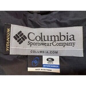 Columbia Titanium Omni Tech Interchange Hooded Rain Waterproof Lined Jacket XL